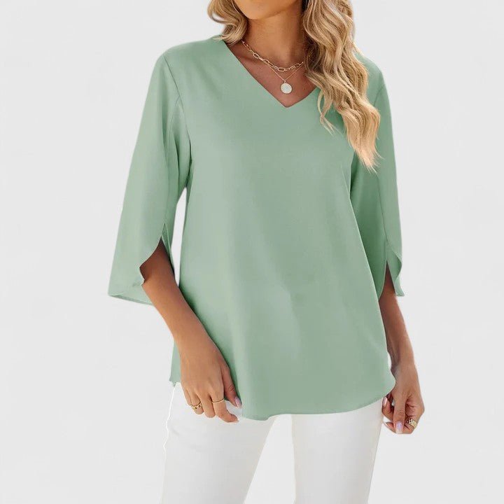 Linda | Comfortable And Elegant Ruffle Chiffon Blouse