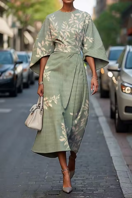 YLORIATHEN – MOXLAN ELEGANT FLORAL DRESS