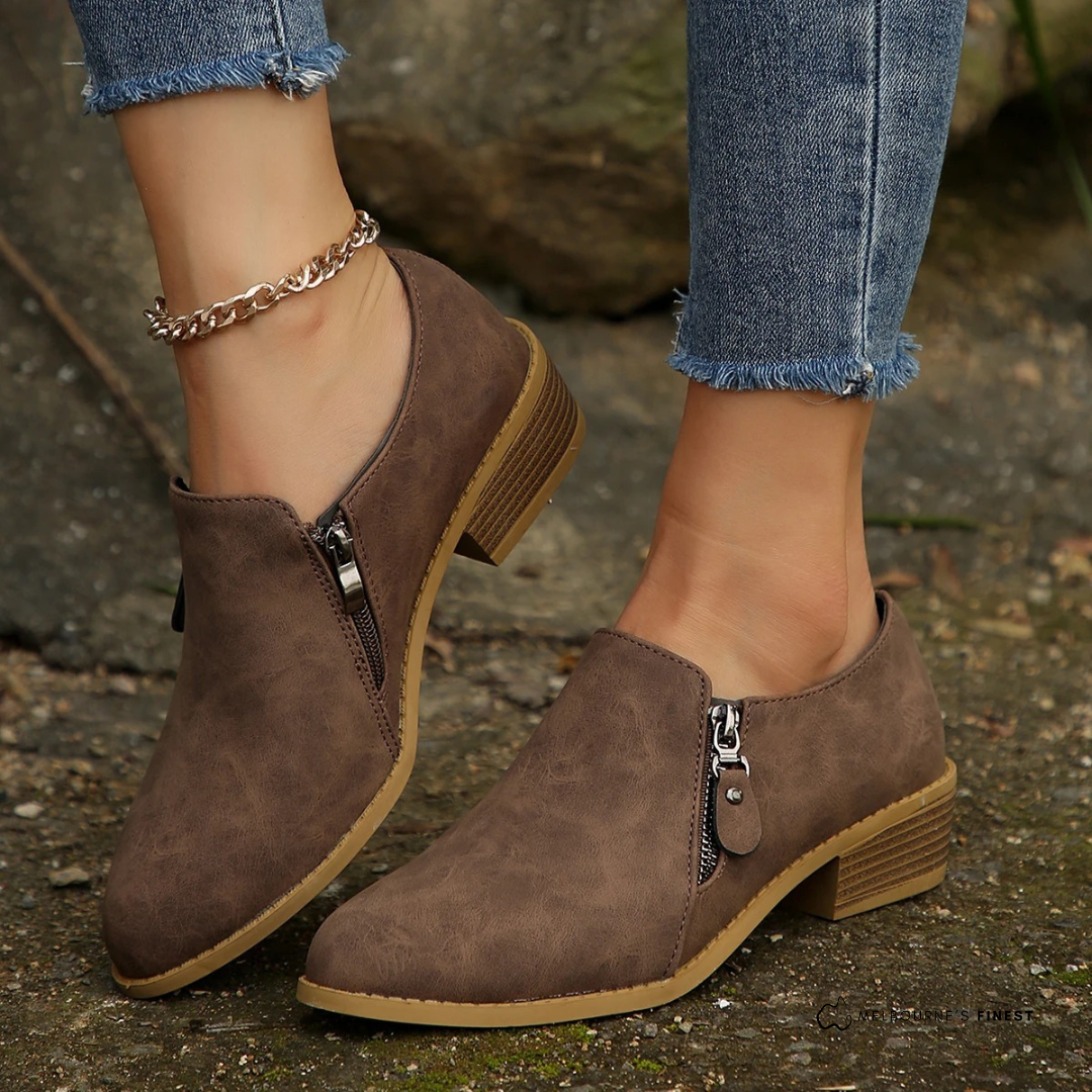 Bronte - Rthopedic Zip-Up Ankle Boots