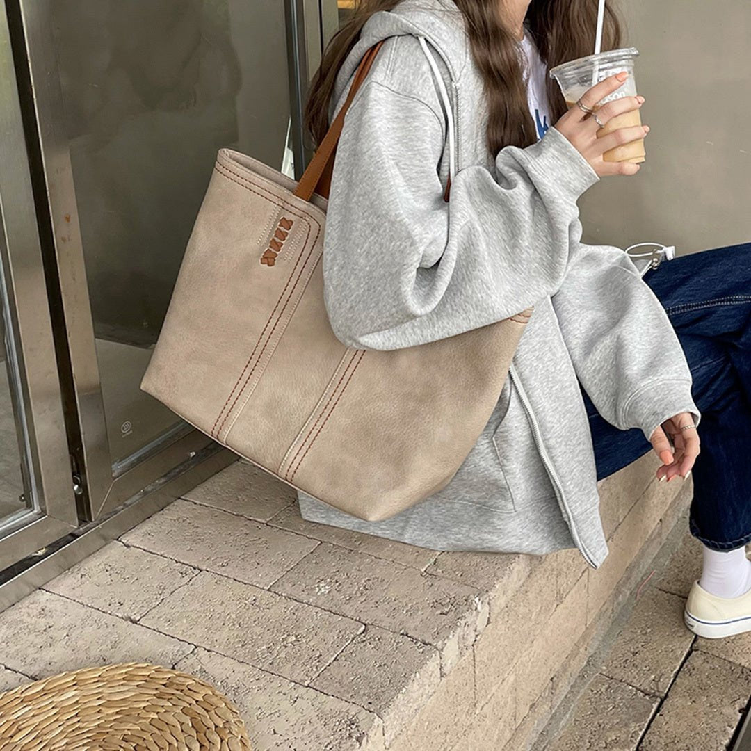Elaine | Minimalist Vegan Leather Tote Bag