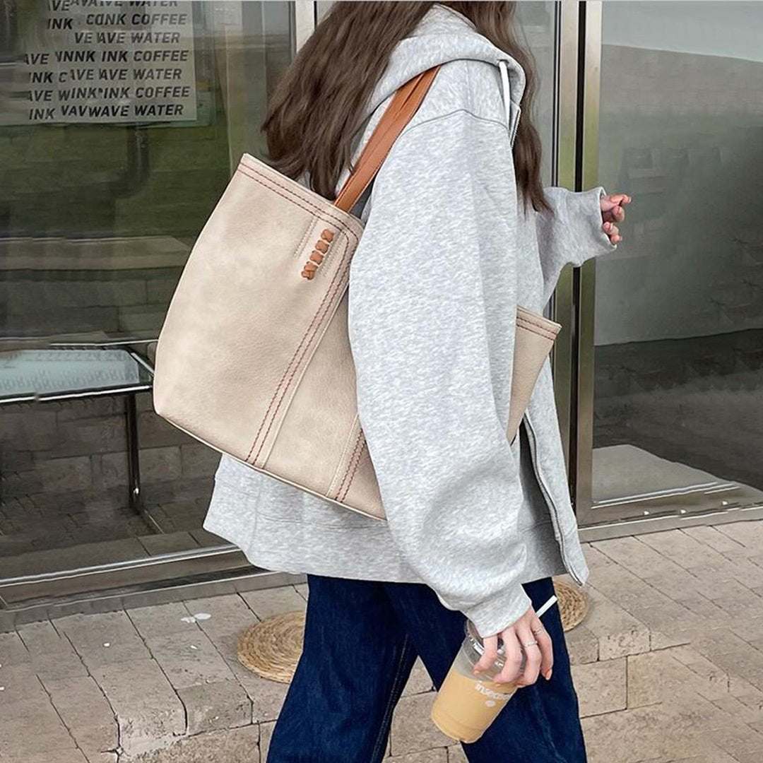Elaine | Minimalist Vegan Leather Tote Bag