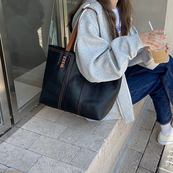 Elaine | Minimalist Vegan Leather Tote Bag