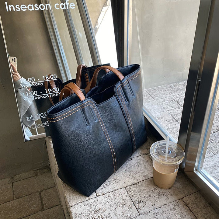 Elaine | Minimalist Vegan Leather Tote Bag