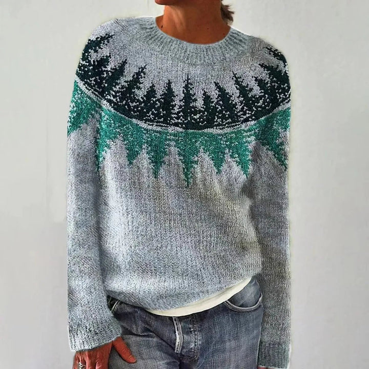 Soraya | Vibrant Retro Striped Relaxed-Fit Knit Sweater