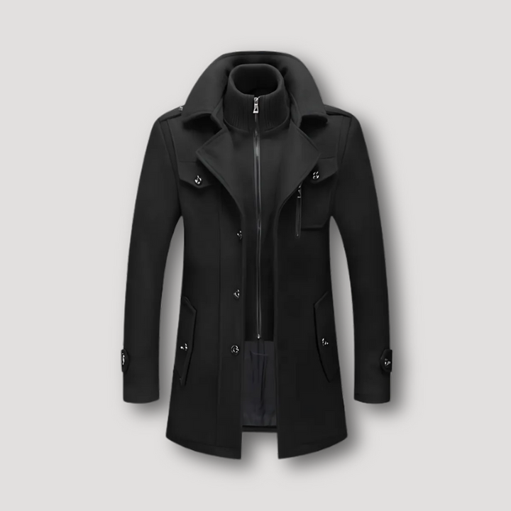 LEIGHTON - MILITARY STYLE TWO-PIECE WINTER TRENCH