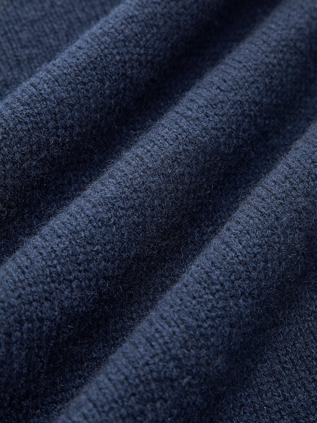 Analia | Denim-Collar Layered Knit Polo Sweater