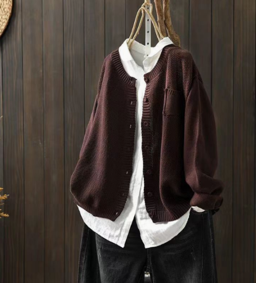 Linda | Oversized Cozy Knit Cardigan