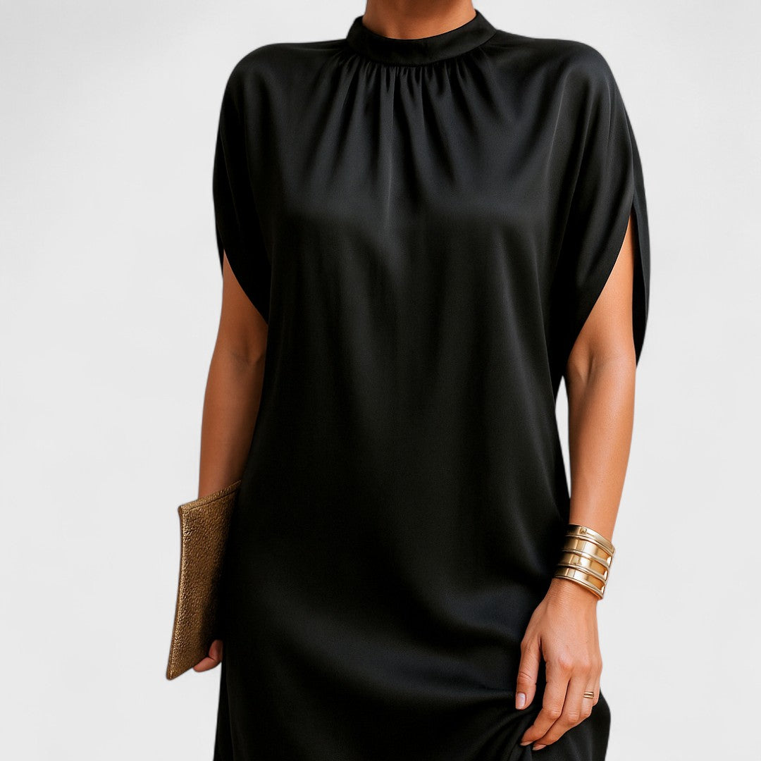 Norielle | Women's Relaxed High Neck Mini Dress
