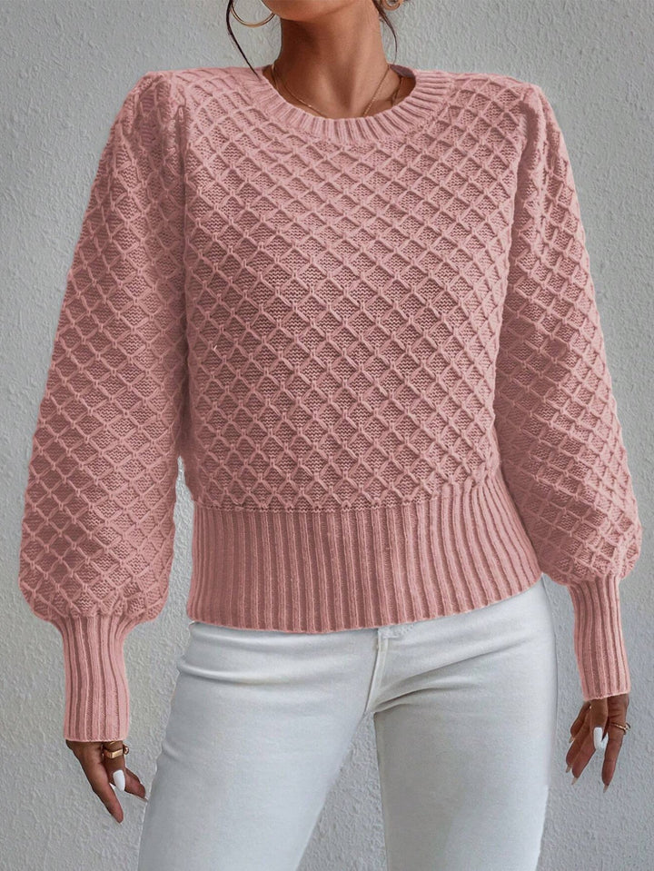 Cindy | Women's Textured Crewneck Sweater