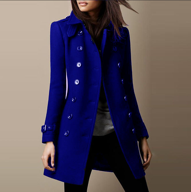 Janice | Women's Double-Breasted Mid-Length Coat