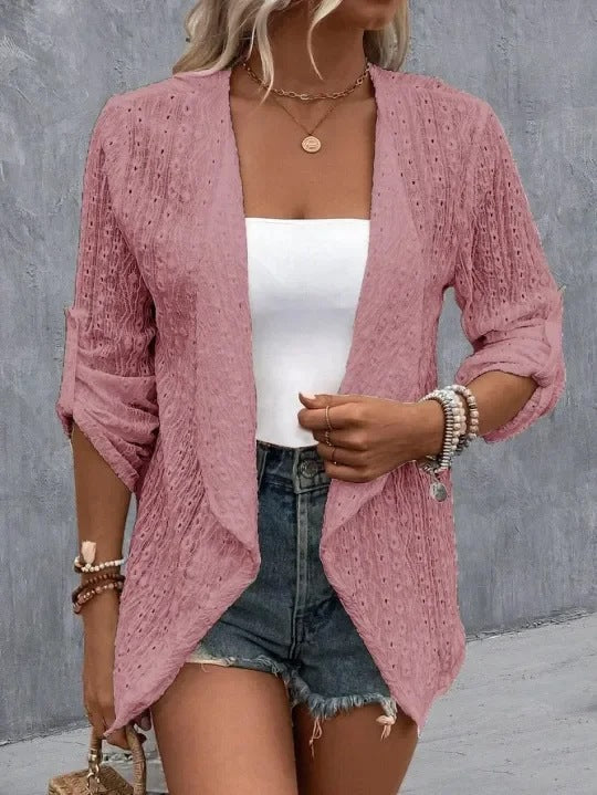 Nancy | Women's Open Front Draped Cardigan