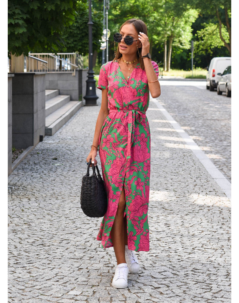 AURALITHE – SCULPTED WRAP ELEGANCE DRESS