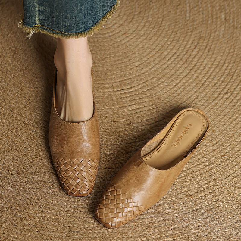 Mila™ Genuine Leather Mules