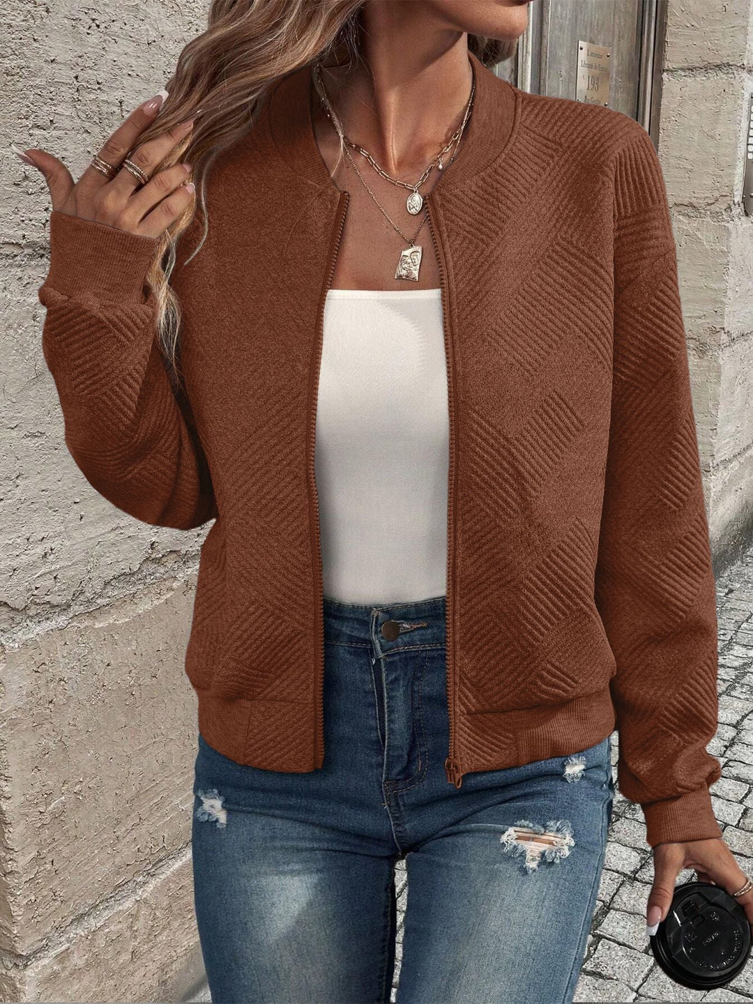 Seraphina – Spring Zipper Jacket
