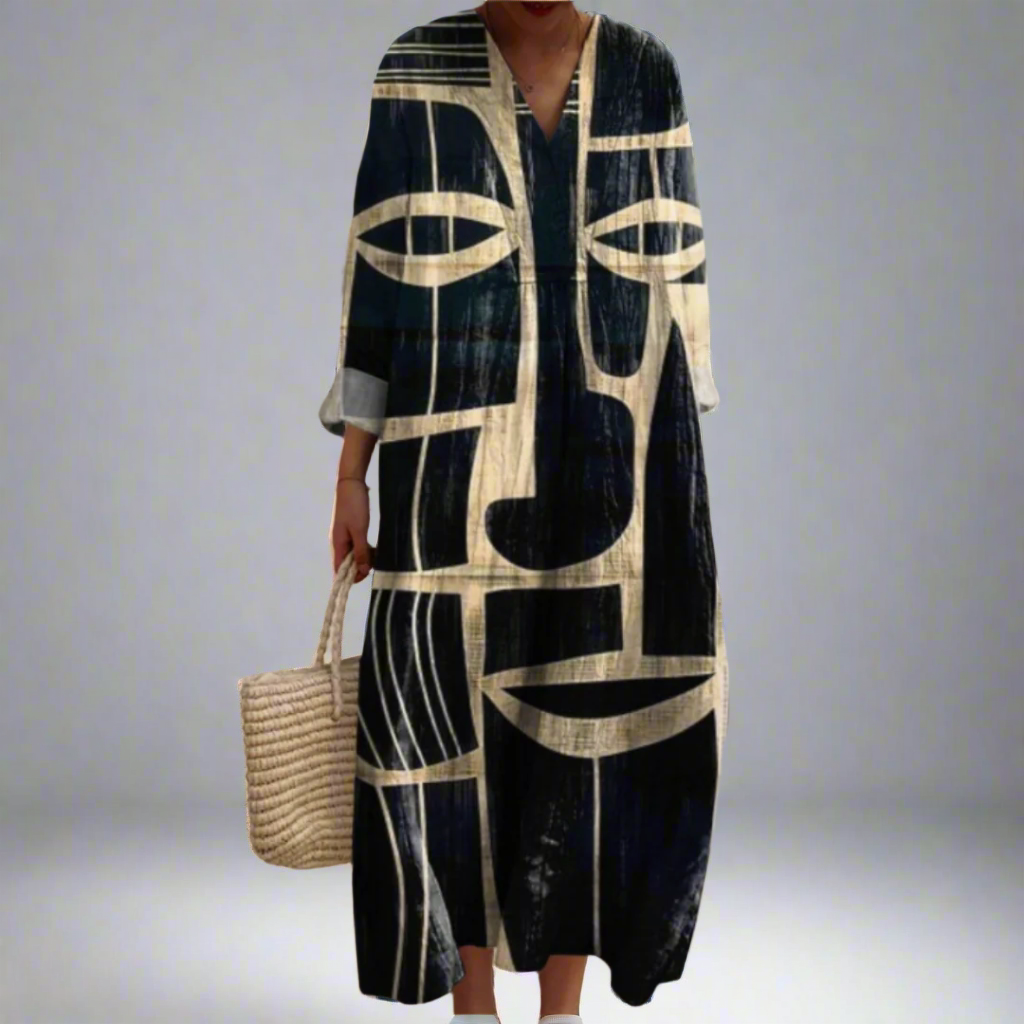 Julianna - Elegant Geometric Dress