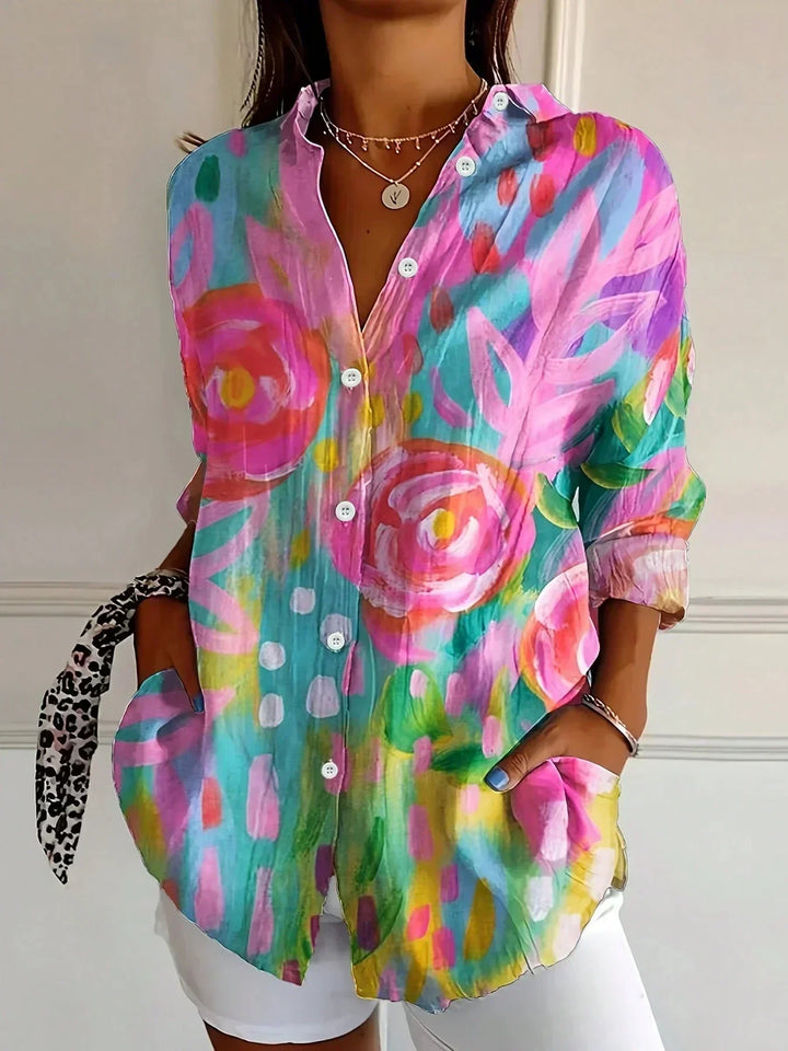 Ashleigh™ | Stylish Colorful Pattern Blouse