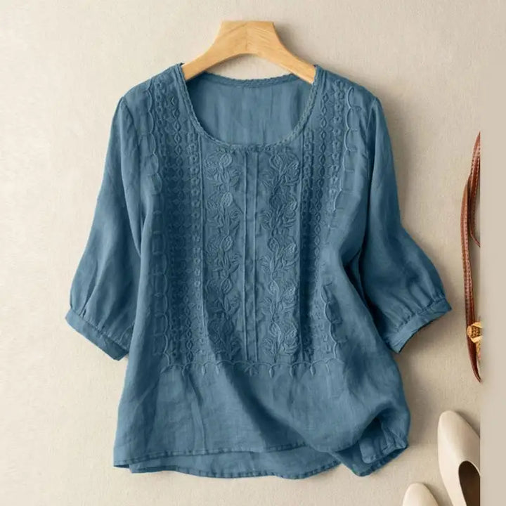 Sonia™ | Embroidered Relaxed Blouse