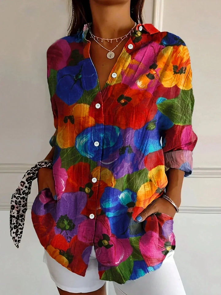 Ashleigh™ | Stylish Colorful Pattern Blouse