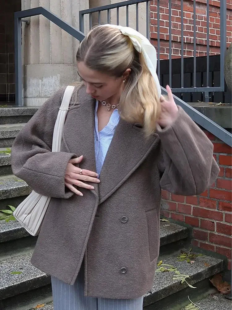 Olivia | Women's Oversized Double-Breasted Coat