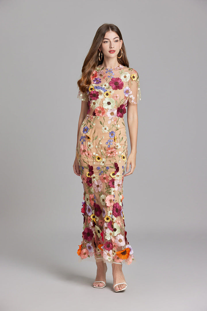 Solara - Floral Finesse Dress