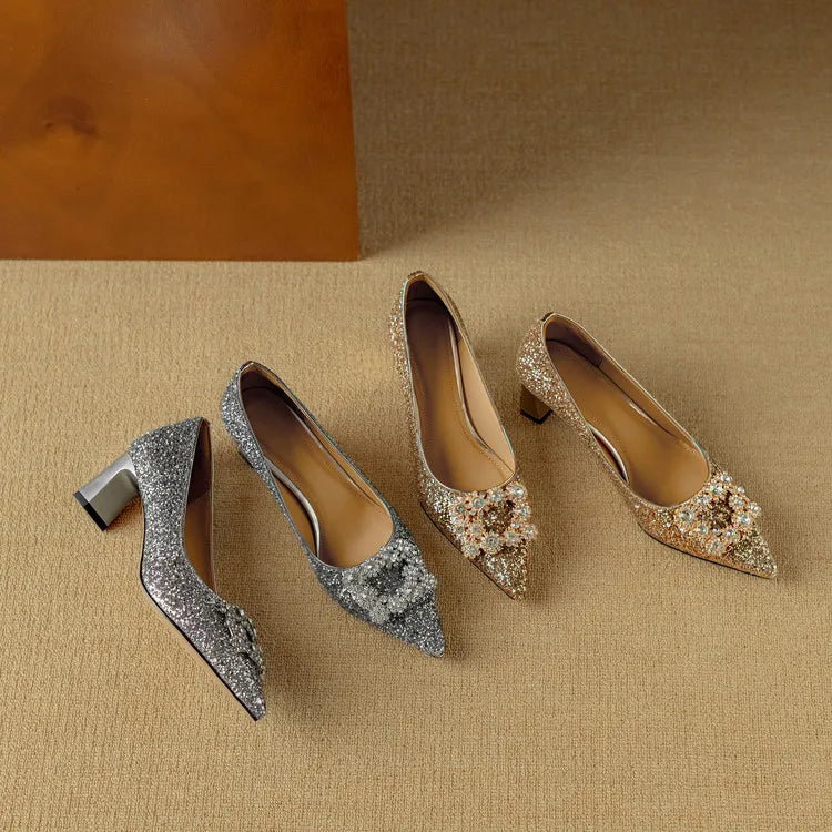 Gloria - Glitter Heels