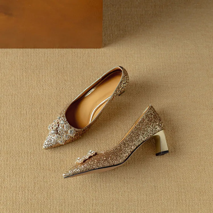 Gloria - Glitter Heels