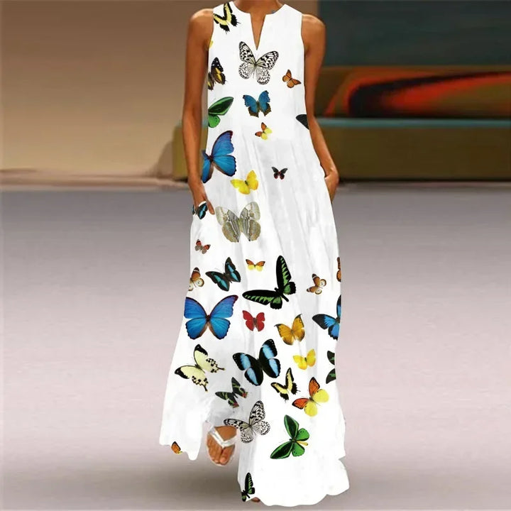 ZOEY – BUTTERFLY BLOOM A-LINE DRESS