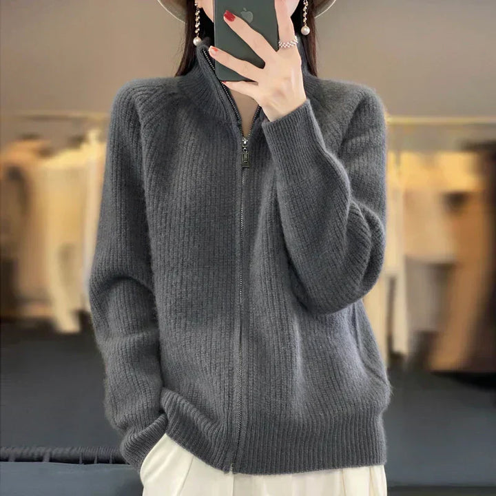 Teresa | Women's Zip-Up Sweater Jacket