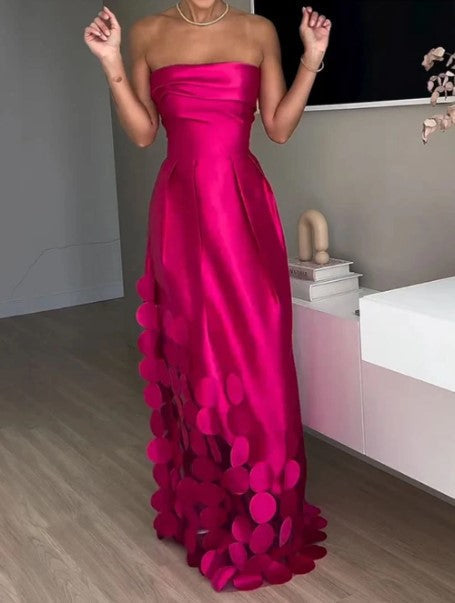 Marina | Long Sheath Circle Dress