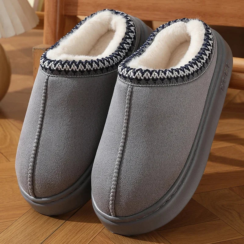 Chloe - Fluffy Platform Slippers
