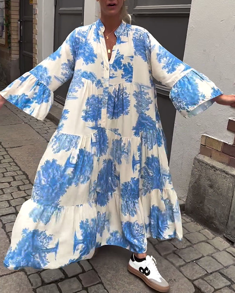 AZRIELLE – LONG FLORAL DRESS
