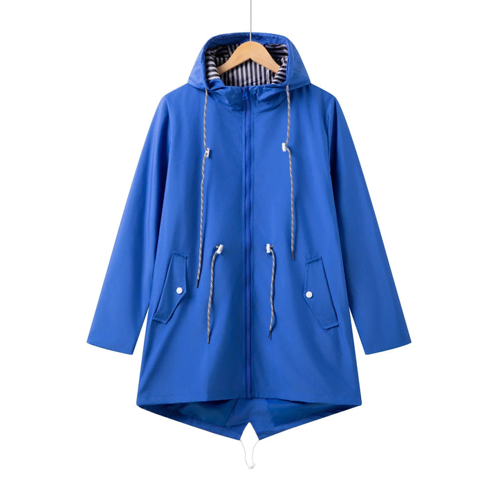 Sophia | Waterproof hooded trench coat