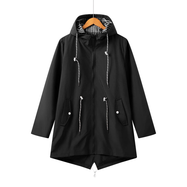 Sophia | Waterproof hooded trench coat