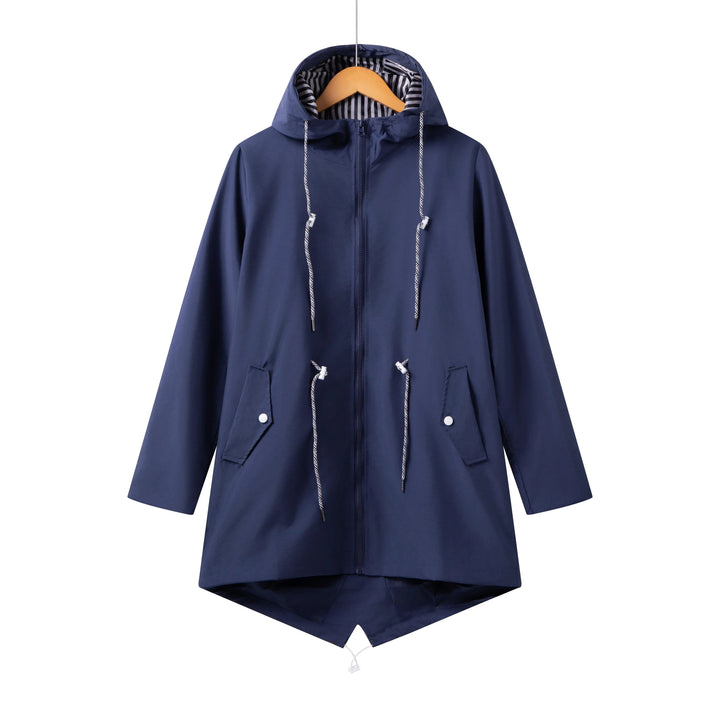 Sophia | Waterproof hooded trench coat