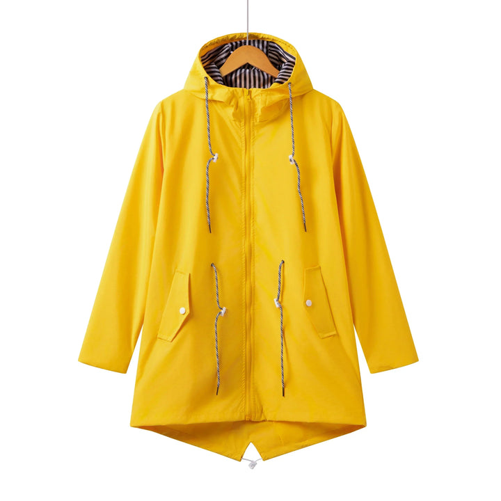 Sophia | Waterproof hooded trench coat