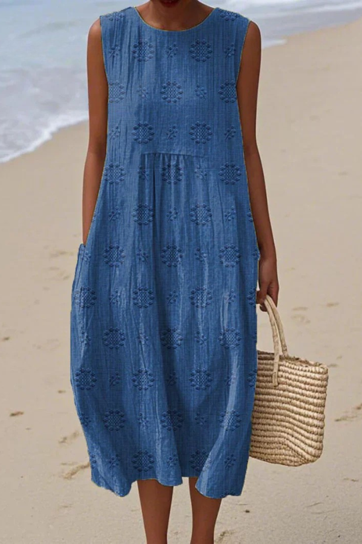 Piper™ | Sleeveless Dress with Embroidery