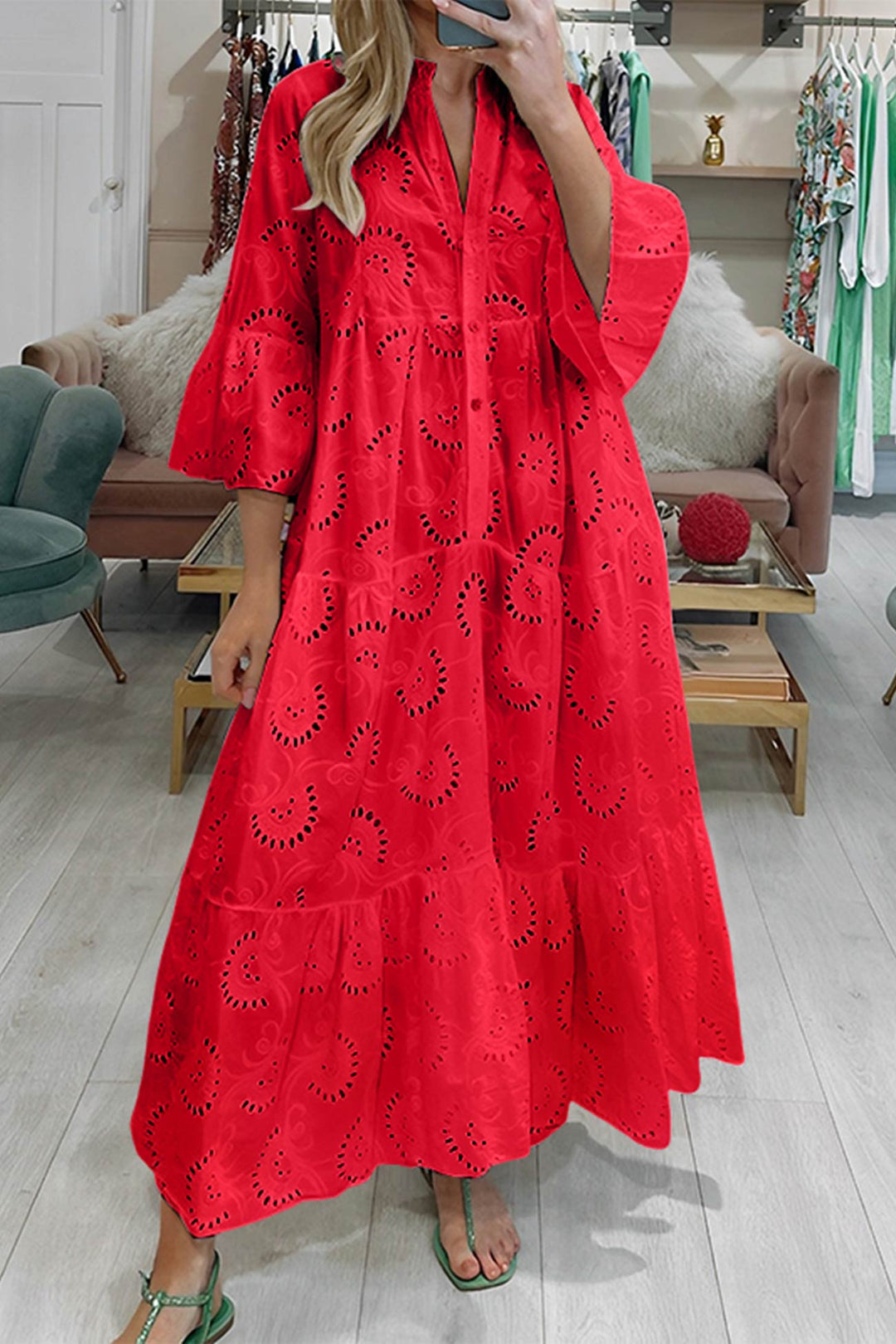 FIORELLA – LACE MAXI DRESS