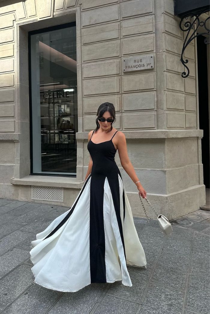Eliana | Paneled Maxi Dress