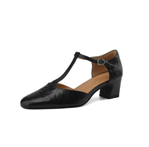 Beatrica Leather Mary Janes