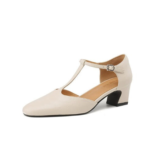 Beatrica Leather Mary Janes