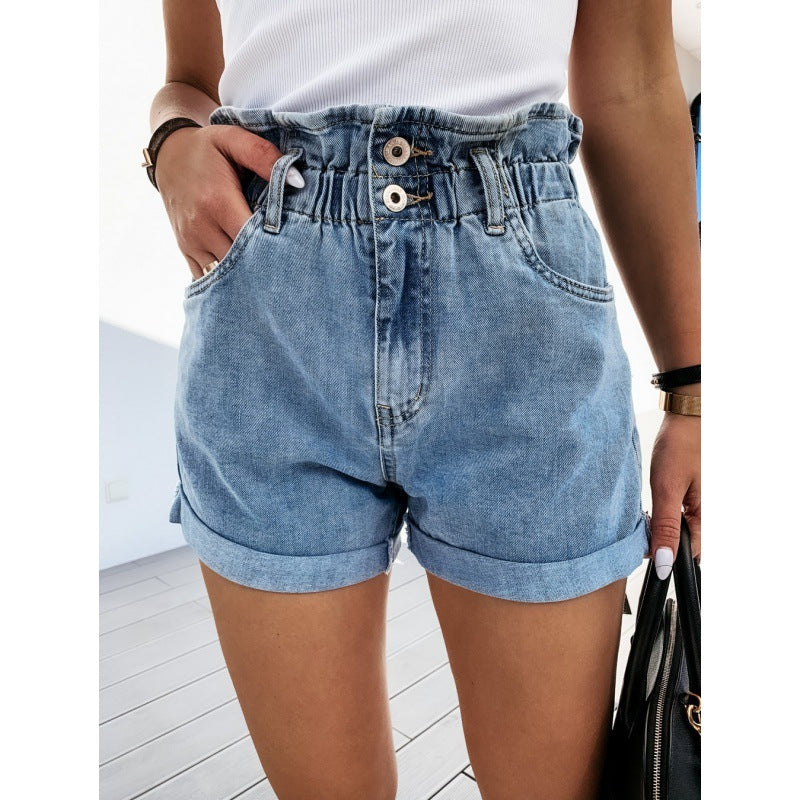 Emma | High-Waisted And Comfortable Denim Shorts