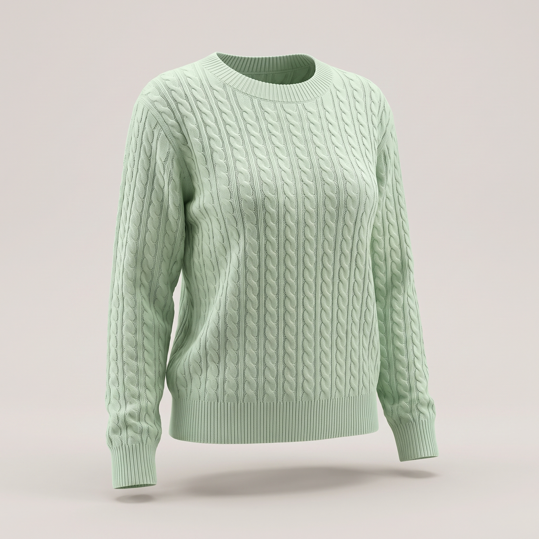 Nova | Classic Cable Design Knit Sweater