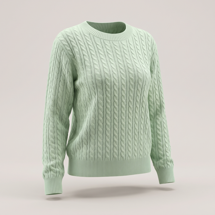 Nova | Classic Cable Design Knit Sweater