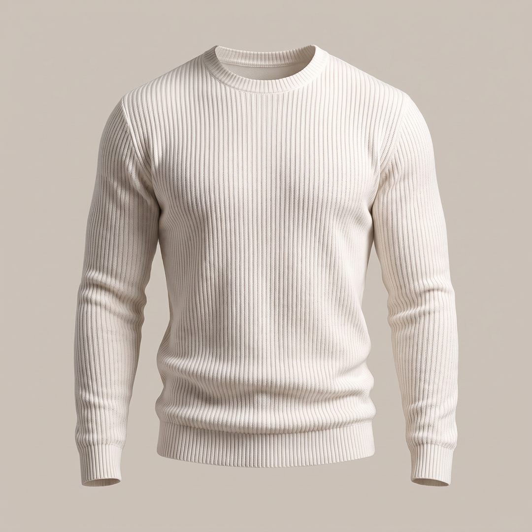 Thomas | Modern Ribbed Style Knit Sweater