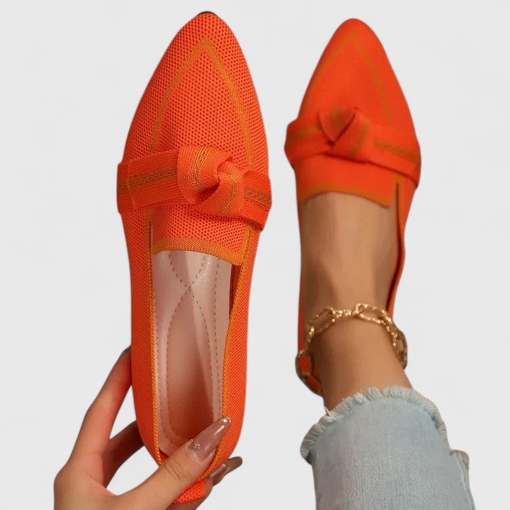 Adeline | Women's Pointed-Toe Knot Loafers