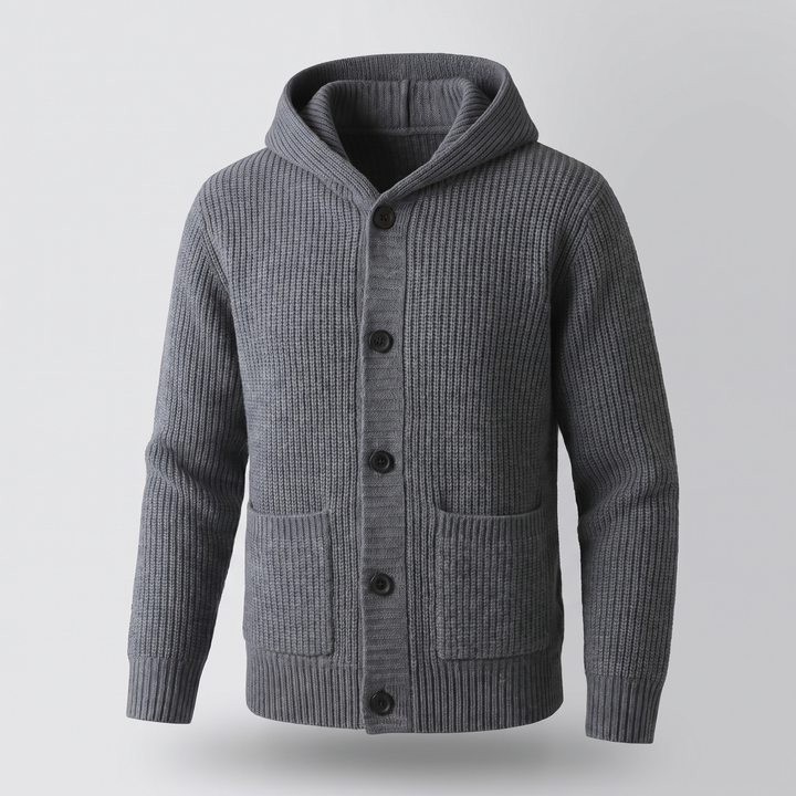 Alice | Cozy Wool Blend Warm Hooded Knit Cardigan