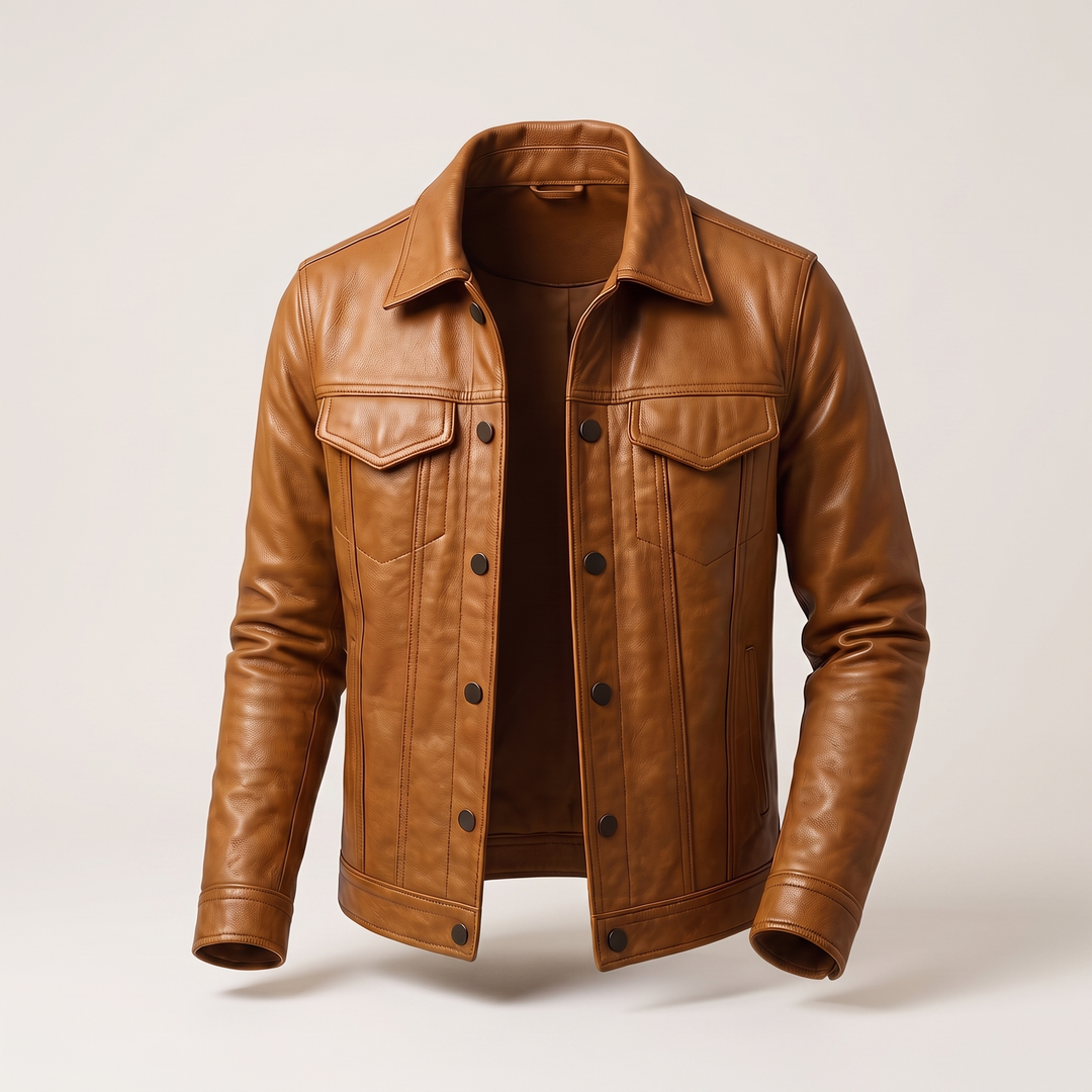 Ridge | Classic Style Leather Rider Jacket