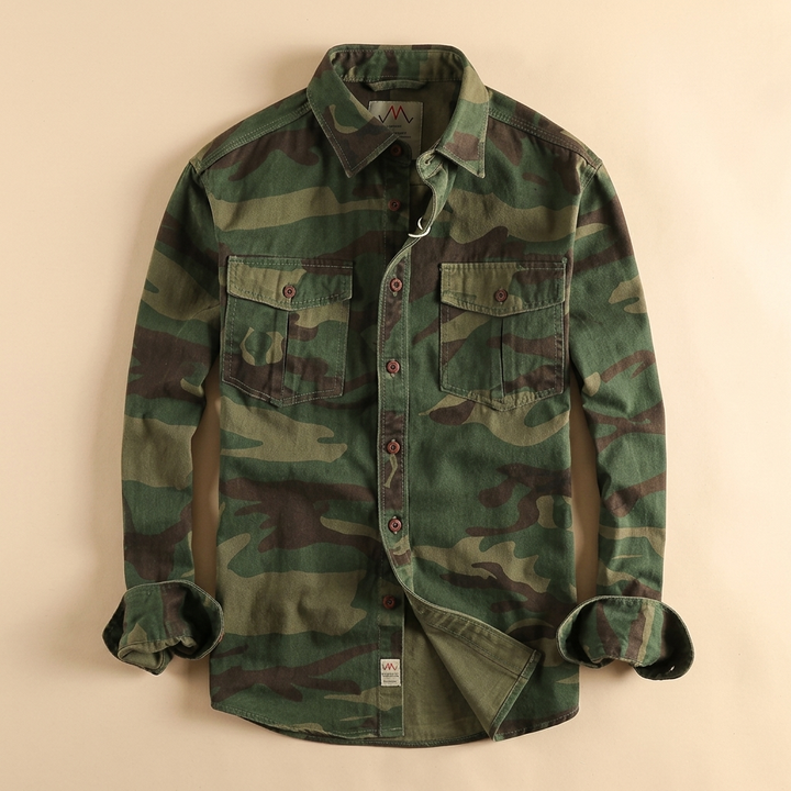 Rayan | Rugged Casual Style Utility Button-Up Shirt