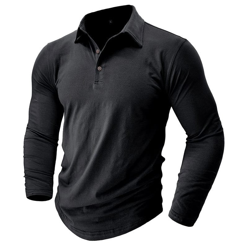Damian | Premium Long-Sleeve Polo Shirts