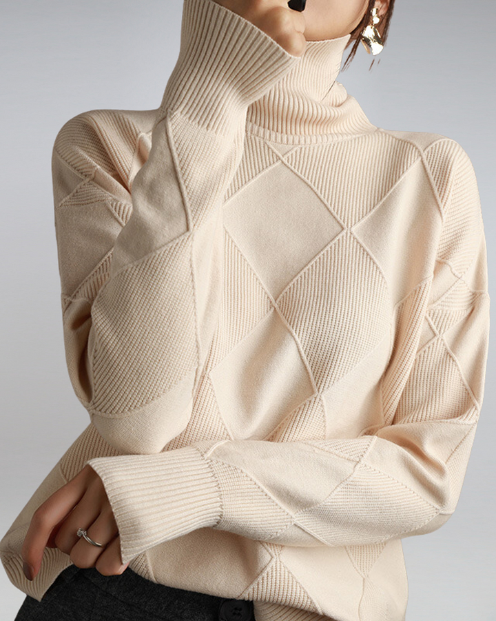 Anika | Refined And Versatile Turtleneck Knit Sweater